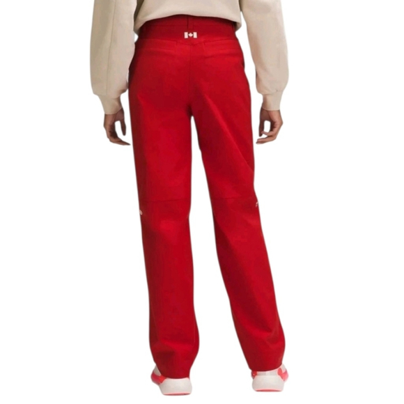 Lululemon Carpenter HR Pant TCA Water Repellent Barrel Leg Pants Red Size 26 - Picture 2 of 14